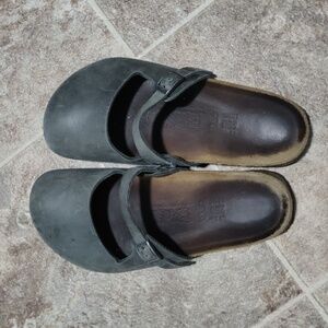Grey Birki Clogs 39R